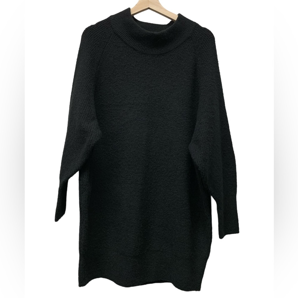 Topshop long sleeve oversized tunic mini dress knit sweater, size women's XS 0-2